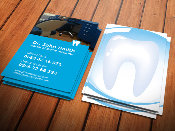 Dentist business card template