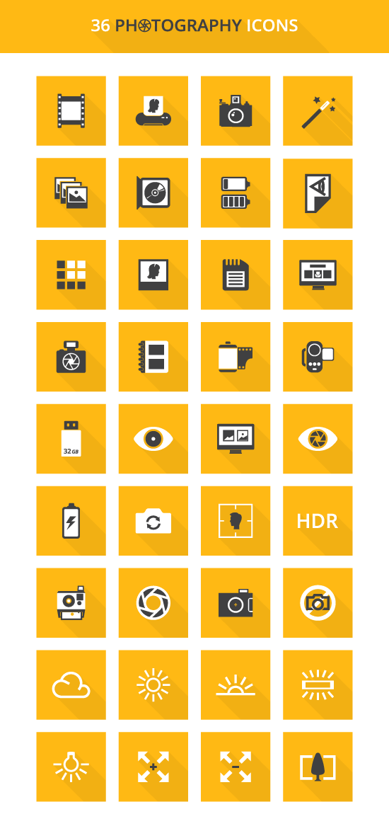 Free Photography Icons